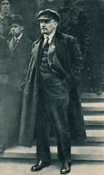Vladimir Iljitj Lenin, rysk bolsjevikledare, Moskva, Ryssland, 1 maj 1919