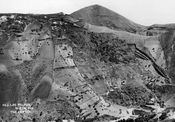 Vulkankrater mellan Las Palmas och Atalaya, Gran Canaria, Kanarieöarna, Spanien, 1900-talet