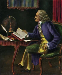 Voltaire 1694-1778. - Målning av Carmontel, 1934.
