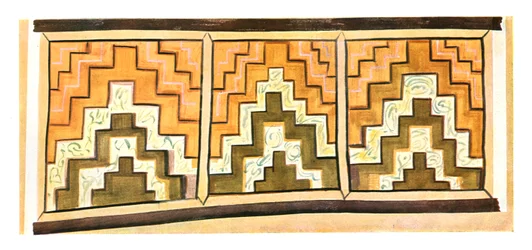 Väggdekoration i Stylos-klostret, Turkiet, 1928.