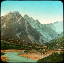 Wanga Valley, Sutlej River, Indien, sent 1800-tal eller tidigt 1900-tal