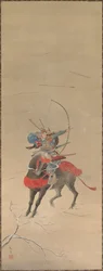Krigare på en häst, 1700-1800-talet.