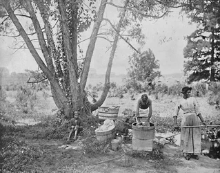 Washerwomen, El Paso, Texas, c1897.
