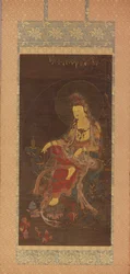 Water-Moon Avalokiteshvara Suwol Gwaneum bosal, mitten av 1300-talet.