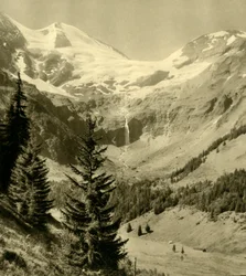 Vattenfall vid Käfertal i Ferleiten, Österrike, c1935.