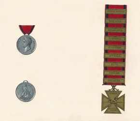 Waterloo & militärtjänstmedalj 1793-1814, c1800-talet