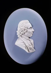 Wedgewood-plakett av Joseph Priestley 1733-1804