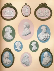 Wedgwood porträttmedaljonger i besittning av herrarna Stoner & Evans, 1919