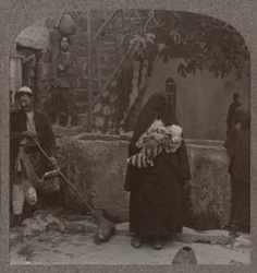 Well by Peters huse, Jaffa, c1900