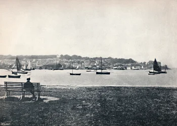 West Cowes - Utsikt från East Cowes, 1895
