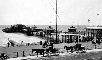 West Pier, Brighton, Sussex, tidigt 1900-tal