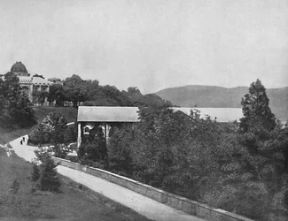 West Point on the Hudson, c1897.