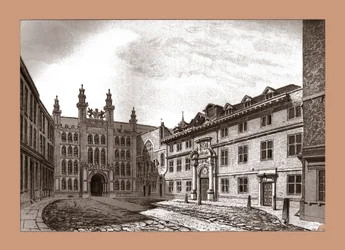 West View of Guildhall Chapel och Blackwell Hall, 1886