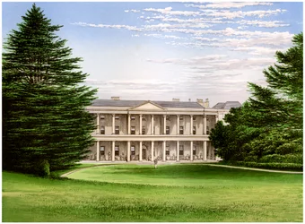 West Wycombe House, Buckinghamshire, hem för Baronet Dashwood, c1880