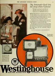 Westinghouse Electric Company, reklam från The Saturday Evening Post, ca 1920-1925.
