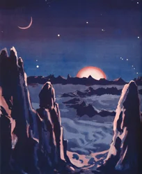 Hur soluppgången på månen måste vara, 1935