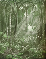 Hur de mäktiga kolskogarna var, 1935