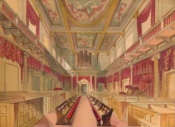 Whitehall Chapel, c1845, 1864