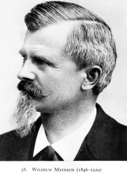 Wilhelm Maybach, tysk uppfinnare och bilkonstruktör, ca 1900