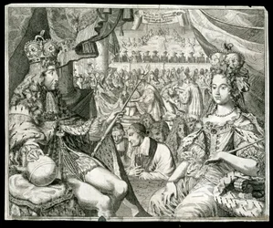 William III och Mary II, kung och drottning av Storbritannien och Irland, c1689
