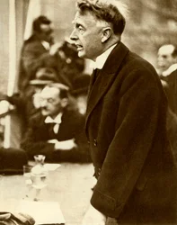 William Thomas Cosgrave håller ett tal, Dublin, Irland, 1922, 1935.