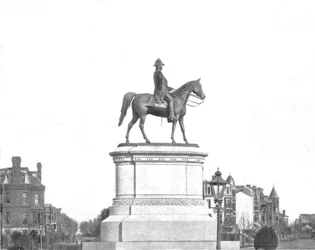 Winfield Scott-statyn, Washington DC, USA, c1900.