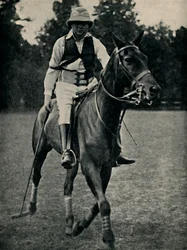 Winston Churchill spelar polo, 1920-talet, 1945.