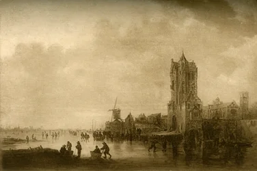 Vinter på isen, 1645, 1908.