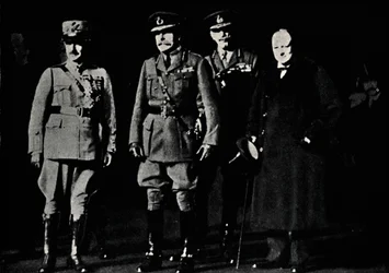 Med general Diaz och fältmarskalk Haig, 1919, 1945.