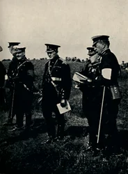 Med General French vid Army Maneuvres, 1912, 1945.