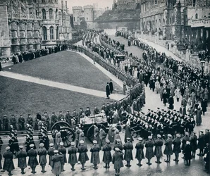 Inom murarna till det historiska Windsor Castle, 1936