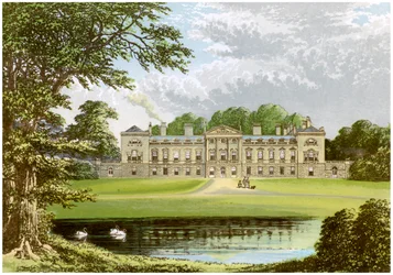 Woburn Abbey, Bedfordshire, hem för hertigen av Bedford, c1880
