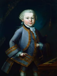 Wolfgang Amadeus Mozart, österrikisk kompositör, 1761