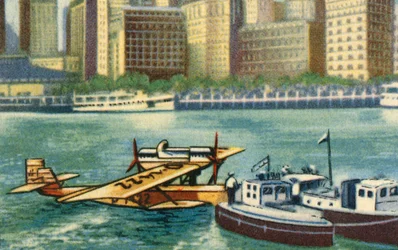 Wolfgang von Gronau anländer till New York, augusti 1930, 1932.