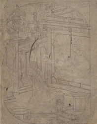 Kvinna som lämnar sin älskare, ca. 1790-1820.