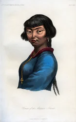 Kvinna från Aleuterna, 1848