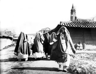 Kvinnor, Nam San, Korea, 1900