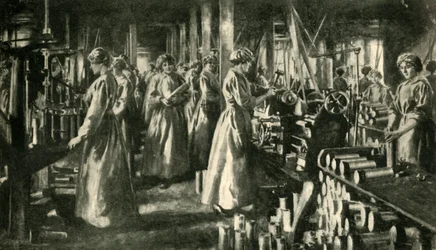 Kvinnliga arbetare för kriget, c1914-1918, c1920.