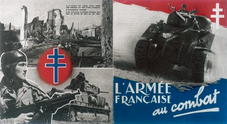 Andra världskriget: propagandaffisch från Fria Frankrike, cirka 1942-1944