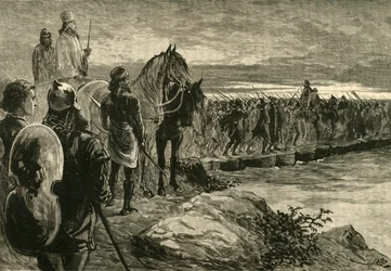 Xerxes korsar Hellespont, 1890.