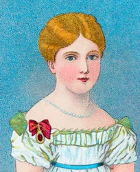 Unga drottning Victoria, sedan prinsessan Alexandrina Victoria av Kent, c1829 c1902