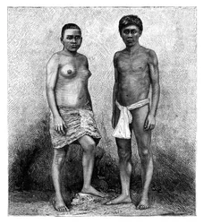 Unga Talamanca-indianer, Centralamerika, c1890