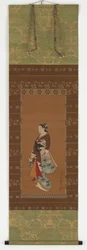 Yujo stående, Edo-period, 1700-1800-talet.
