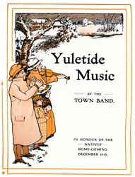 Julmusik av Town Band, 1910