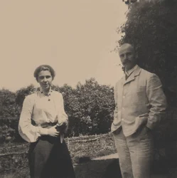 Yuri Alexandrovich Olsufyev 1878-1938 med sin fru Sophia Vladimirovna, 1900-talet