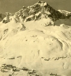 Zürs och Hasenfluh-toppen, Vorarlberg, Österrike, c1935.