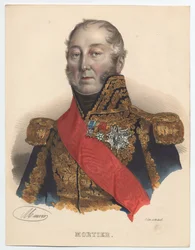 Edouard Adolphe Mortier 1768-1835, marskalk av Frankrike, 1835