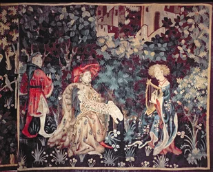 930 Konserten, gobeläng från Arras, 1420