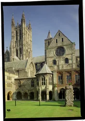 Exteriör vy av Canterbury Cathedral, Kent