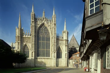 Yttersida av York Minster, Yorkshire